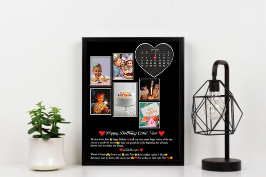 Personalized Birthday Collage Frame – A Special Gift of Love & Memories! 🎉