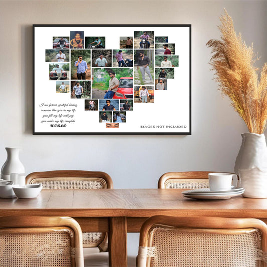 Heart-Shaped Birthday Collage Frame – A Gift of Love & Memories! 🎉