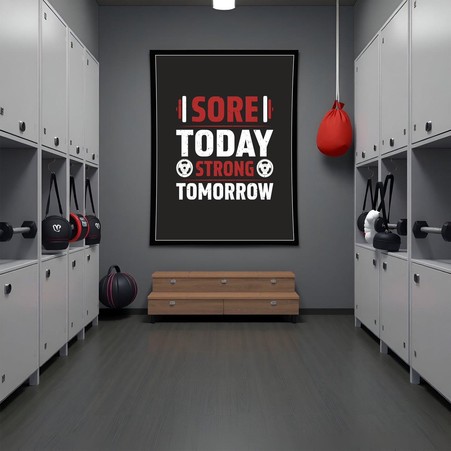 Sore Today, Strong Tomorrow – Gym Motivation Wall Art