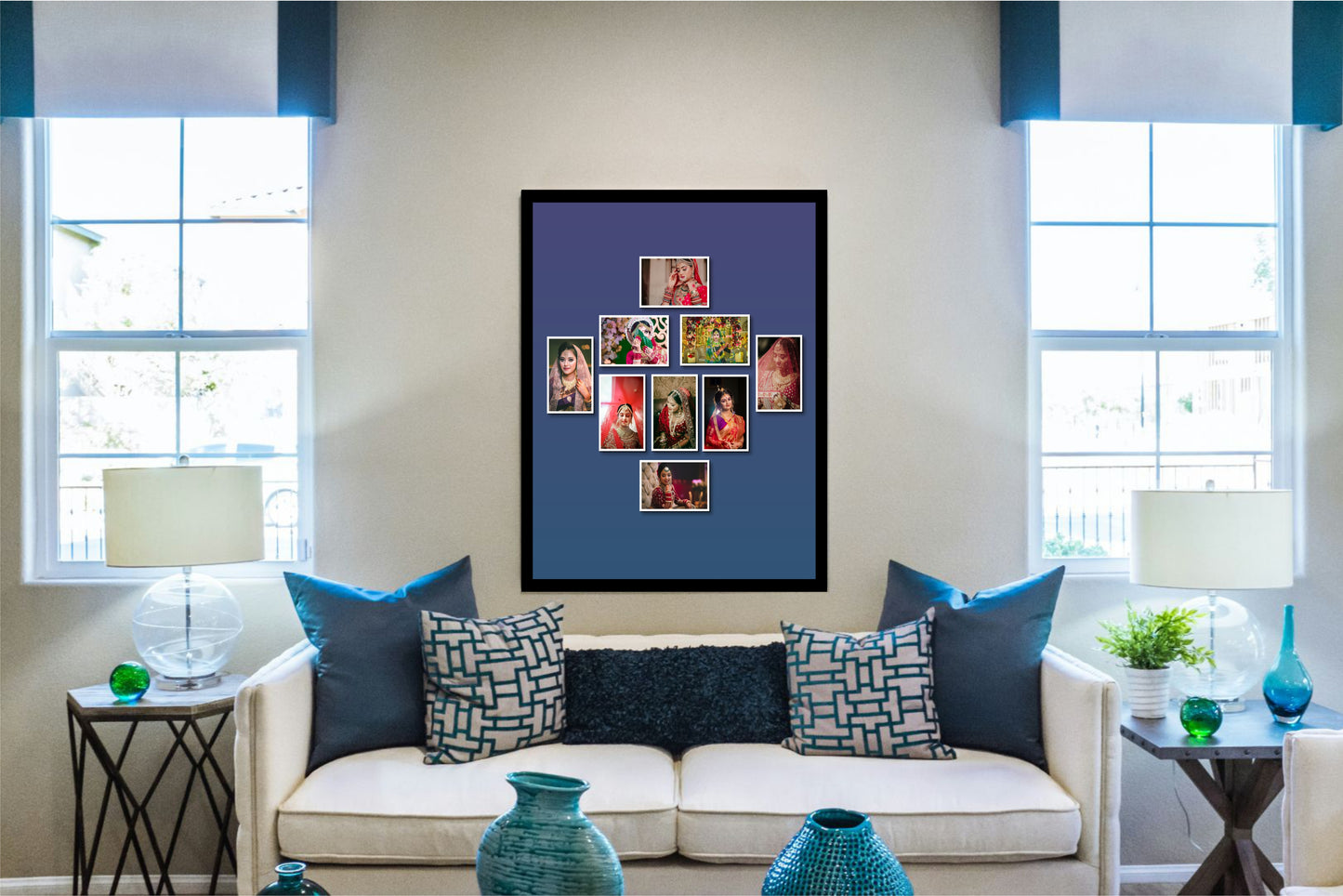 Personalized Bridal Collage Frame β A Timeless Keepsake! π