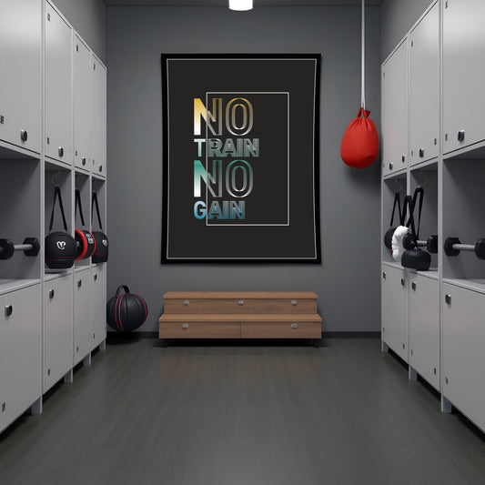 No Train, No Gain – Gym Motivation Wall Art