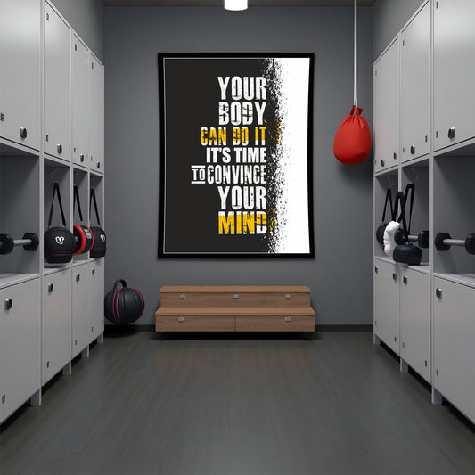 Your Body Can Do It – Motivational Gym Wall Art