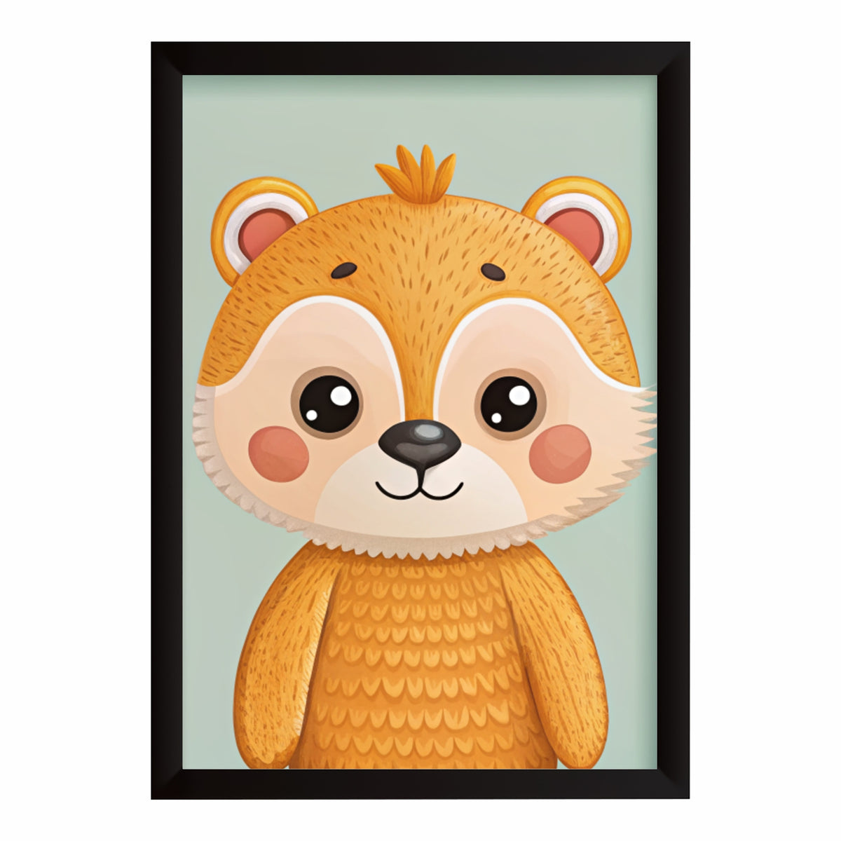 Cute Red Panda Wall Art | Kids Nursery Decor