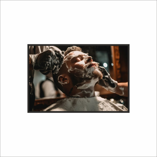 Luxury Shave Experience Wall Art Photo Frame – The Art of Relaxed Grooming