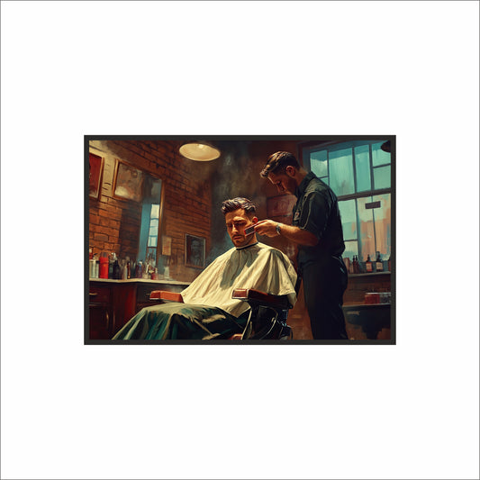 The Art of Precision – Classic Barber Scene ✂️