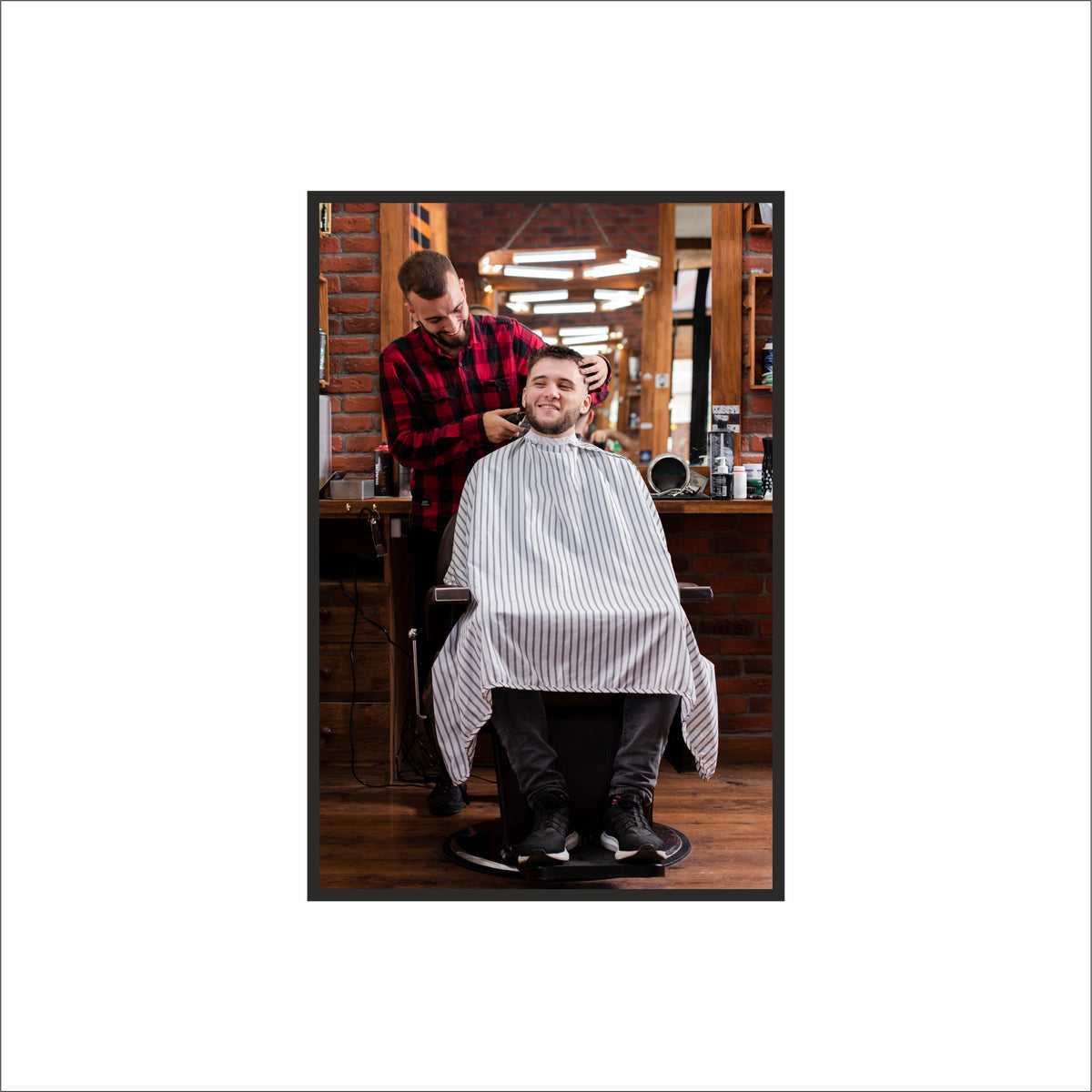 The Classic Barber Chair – Modern Grooming Moment ✂️🧔