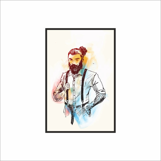 The Modern Gentleman – Artistic Beard Portrait ✂️🧔
