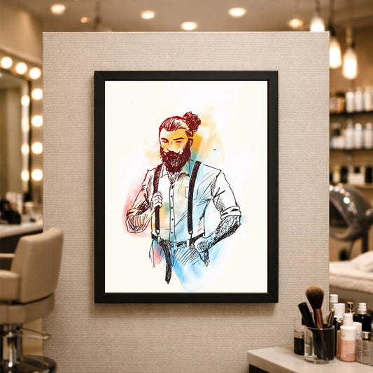 The Modern Gentleman – Artistic Beard Portrait ✂️🧔