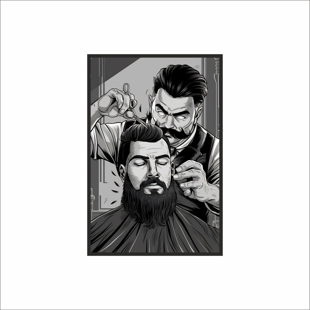 The Art of Precision – Classic Barber Masterpiece ✂️🧔