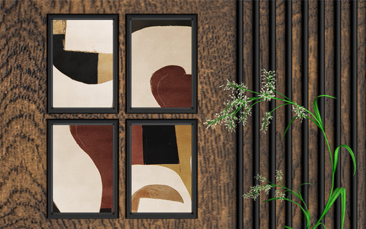 Earth Curve – Warm Neutral Abstract Wall Art 🤎✨
