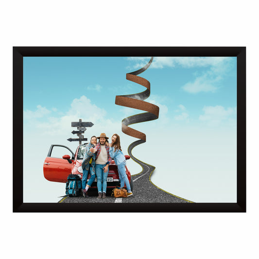 Friends Road Trip Wall Art | Adventure Travel Journey Poster