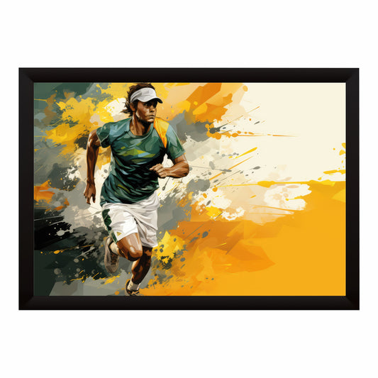 Tennis Player Wall Art | Framed Sports Print
