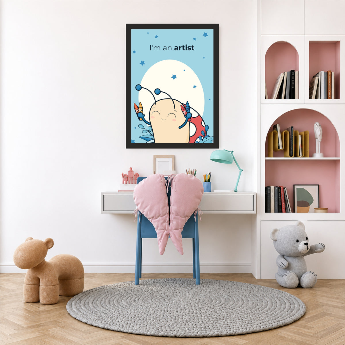 I'm an Artist Bug Wall Art | Cute Creative Nursery Print