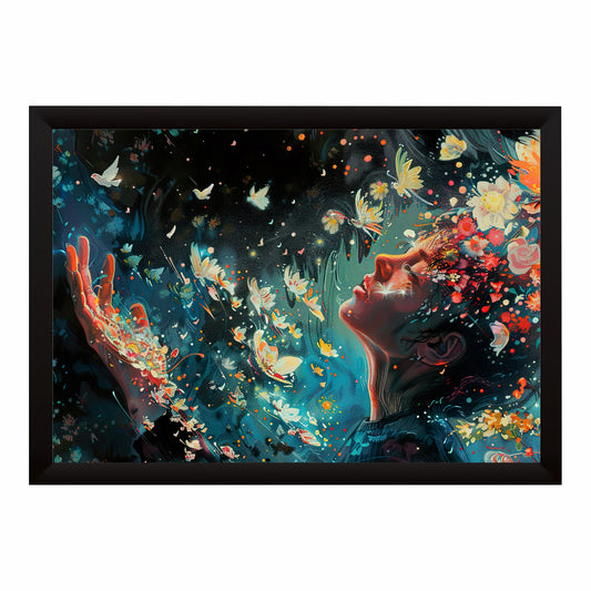 Floral Woman Wall Art
