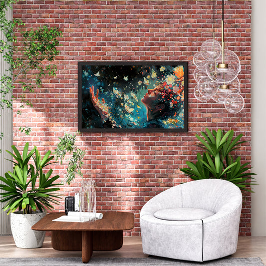 Floral Woman Wall Art