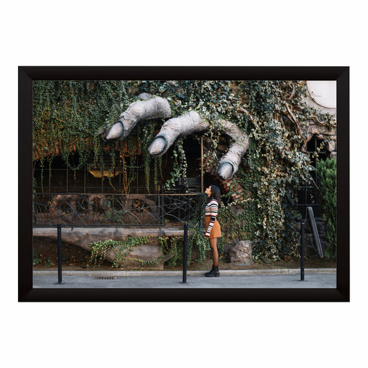 Giant Hand Sculpture Wall Art | Surreal Urban Photography Print | Framed Wall Decor