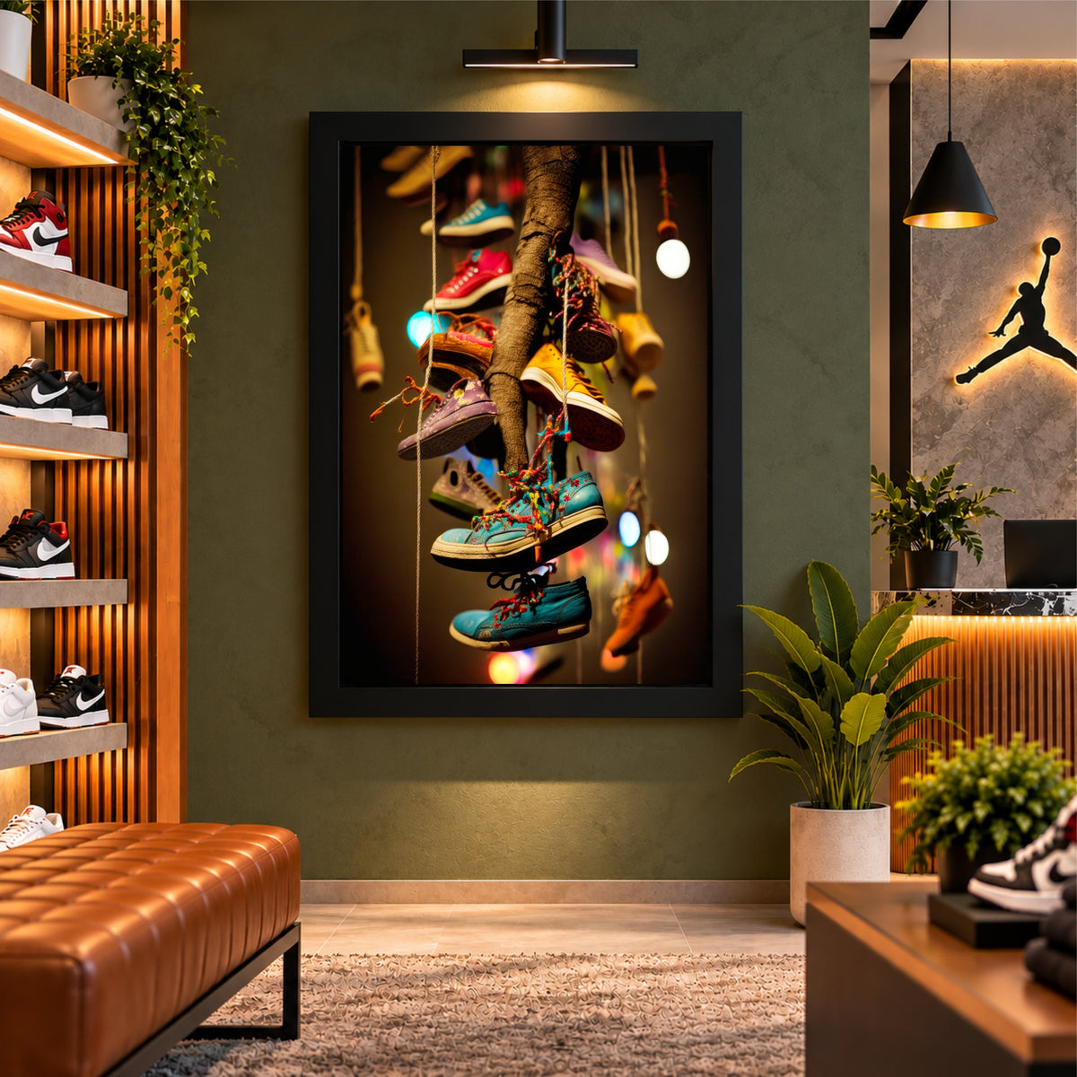Sneakers Wall Art | Colorful Shoe Photography Poster | Modern Footwear Wall Decor | Sports & Fashion Room Art