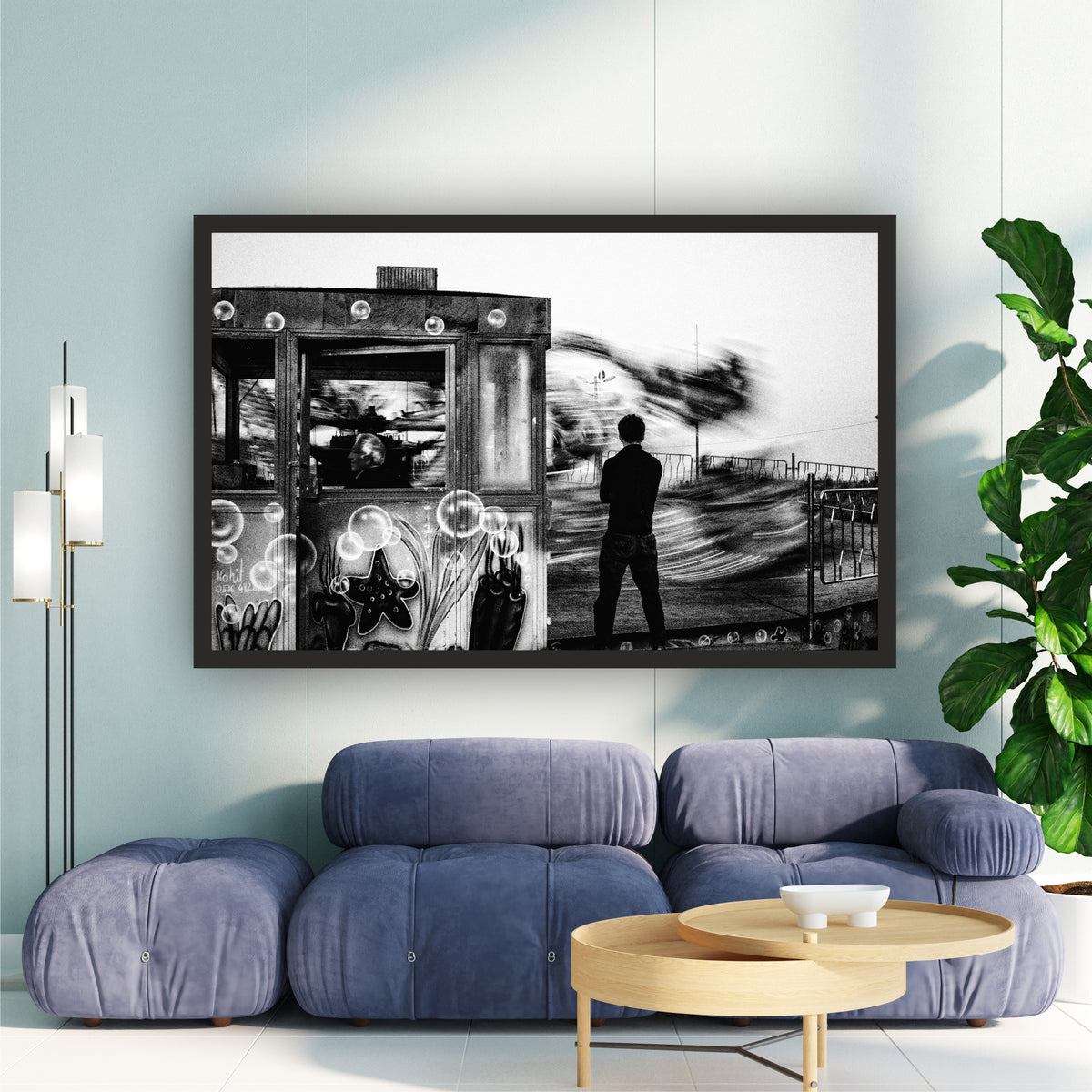 Urban Motion Black & White Wall Art | Street Photography