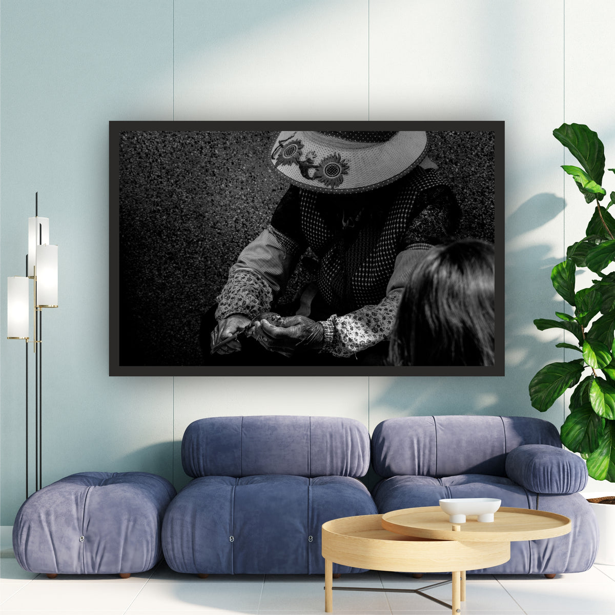 Vintage Hat Street Photography Black & White Wall Art | Lifestyle Art