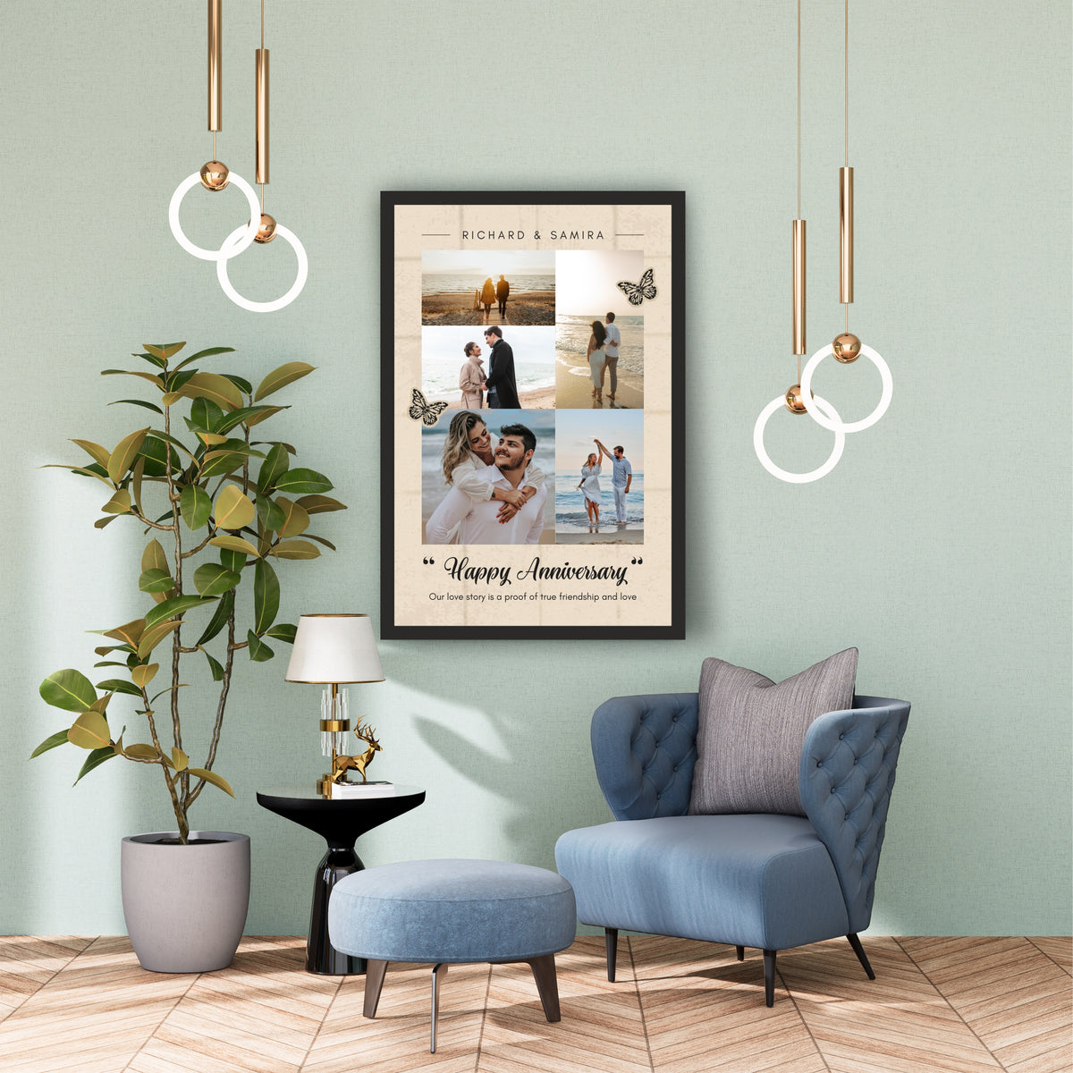 Customized Anniversary Photo Collage