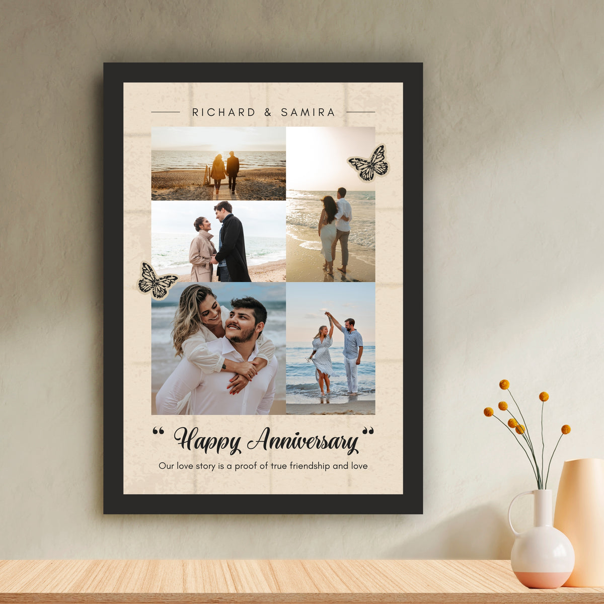 Customized Anniversary Photo Collage