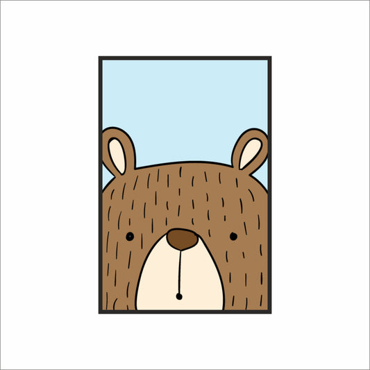 Benny Bear Wall Frame – Cozy & Cute Décor for Kids’ Room 🐻💙