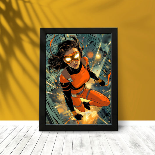 Fearless Hero Wall Frame – Bold Power & Strength for Modern Spaces!