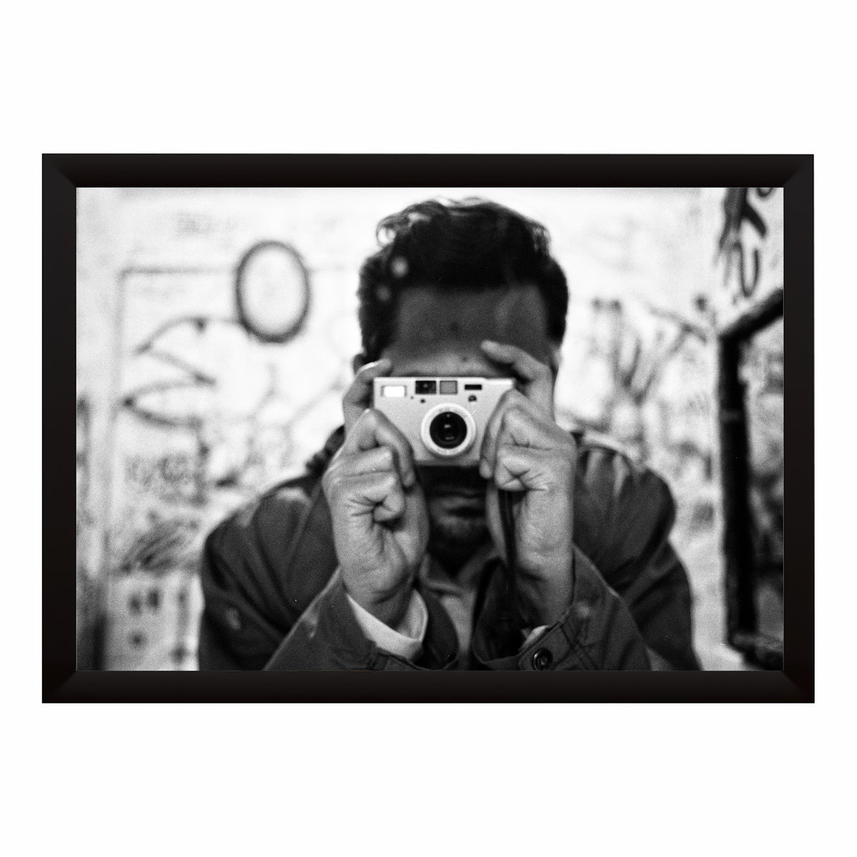 Vintage Camera Black & White Wall Art | Street Photography