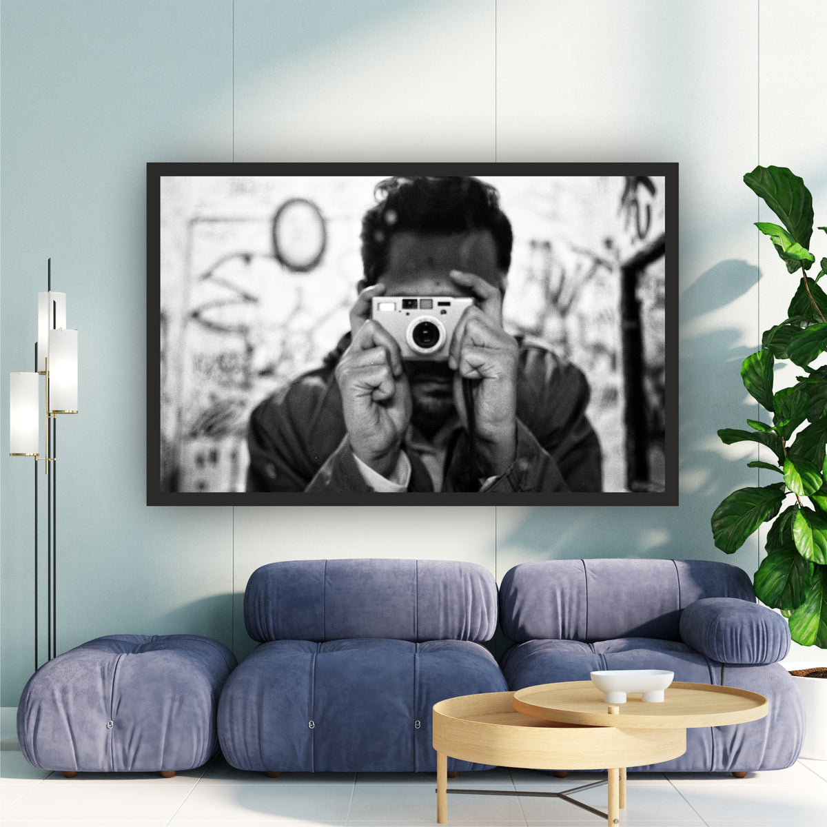 Vintage Camera Black & White Wall Art | Street Photography