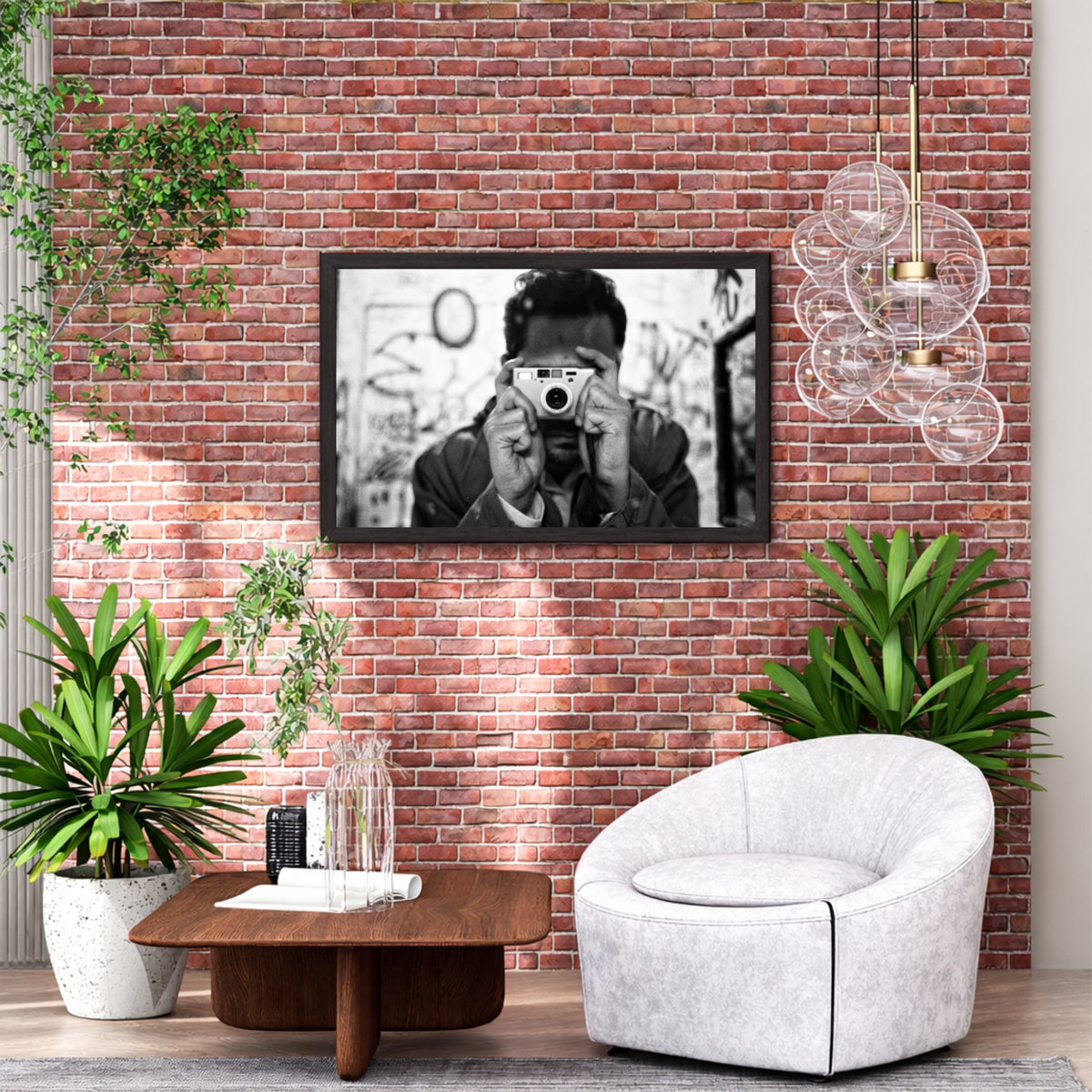 Vintage Camera Black & White Wall Art | Street Photography
