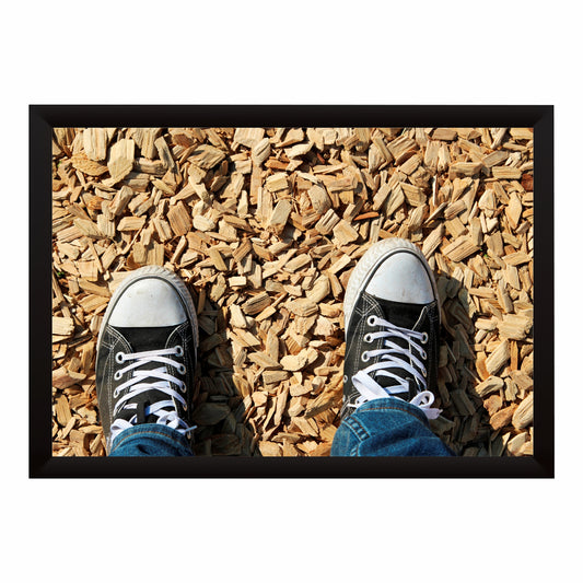 Black Sneakers Wall Art | Casual Shoes Artwork | Modern Footwear Decor