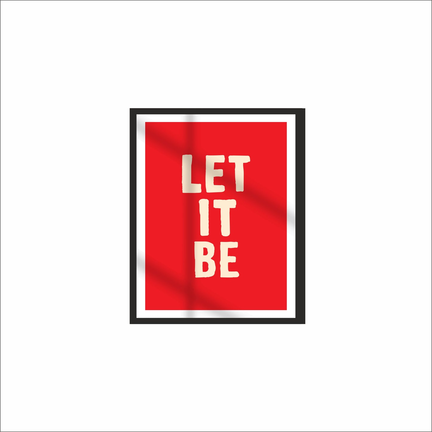 🌿 Let It Be Wall Frame – Calm Minimalist Décor!