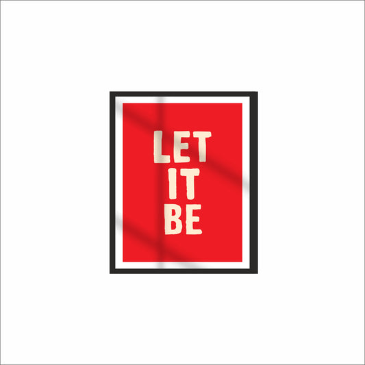 🌿 Let It Be Wall Frame – Calm Minimalist Décor!
