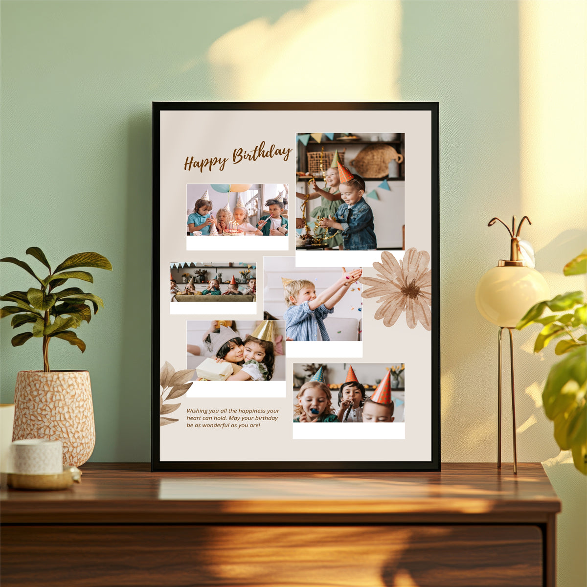 Customized Birthday Photo Collage