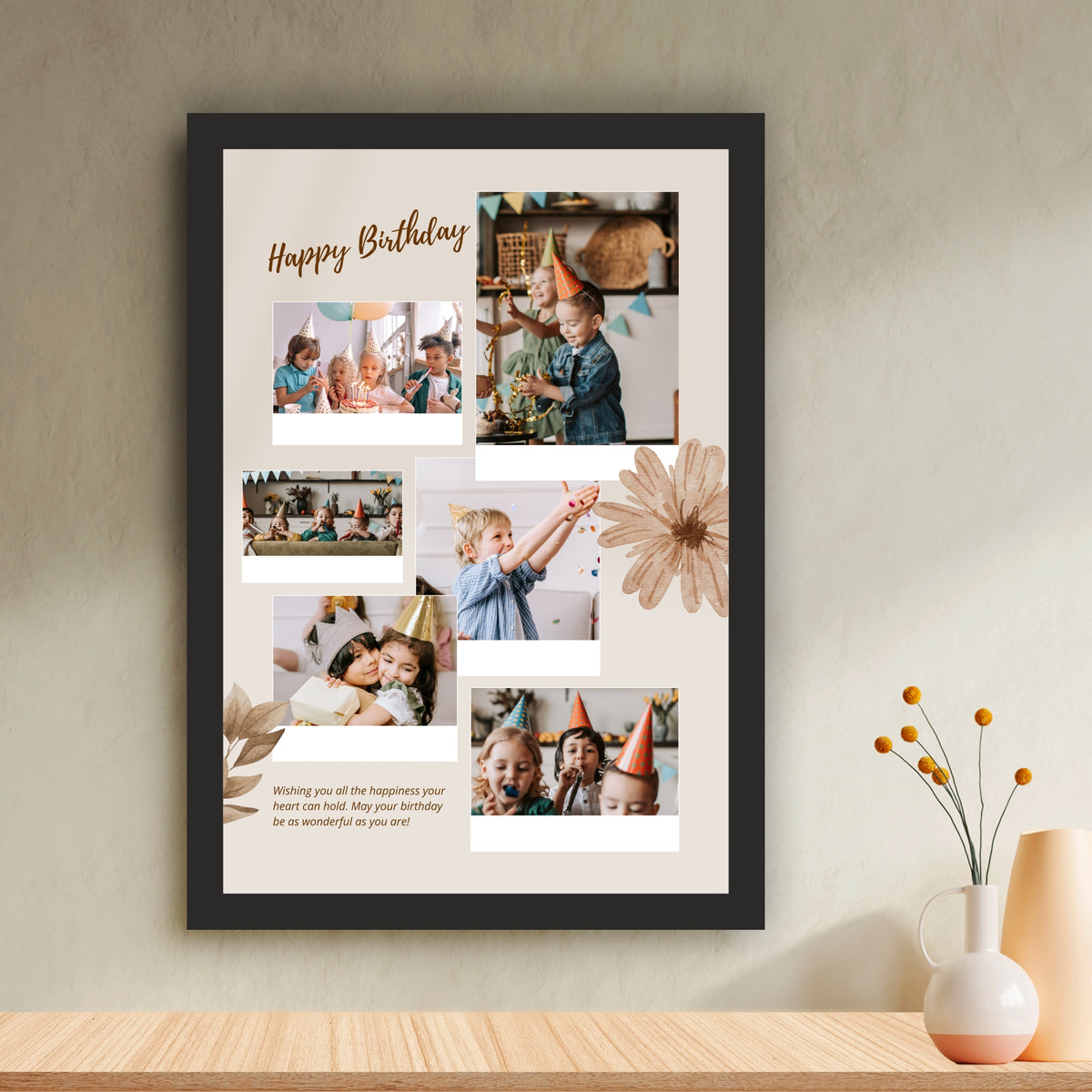 Customized Birthday Photo Collage