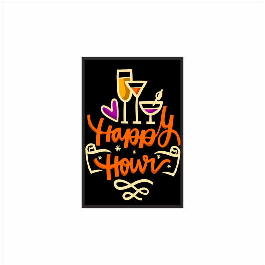 “Happy Hour – Neon Cocktail Art” 🍸✨