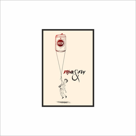 “Drink & Fly – Surreal Beer Can Art” 🎨🍺