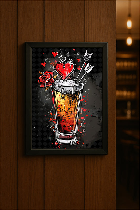“Love & Lager – Romantic Beer Art” 🍺❤️