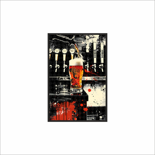 “Taproom Chaos – Grunge Beer Art” 🍺🔥