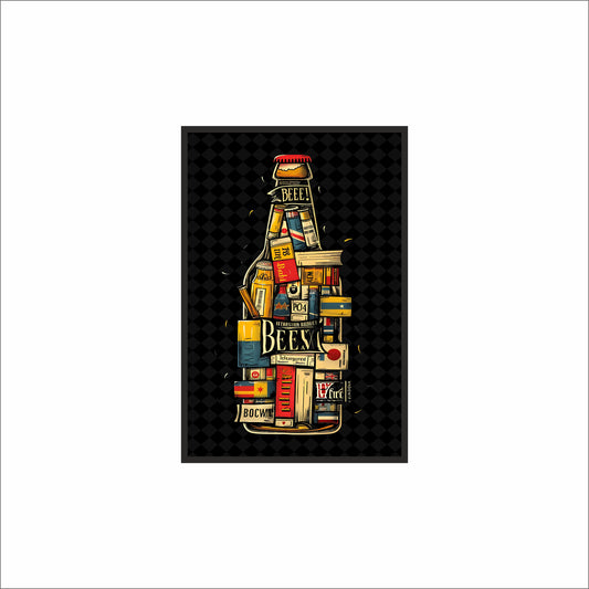“Book & Brew – Creative Beer Bottle Art” 🍺📚