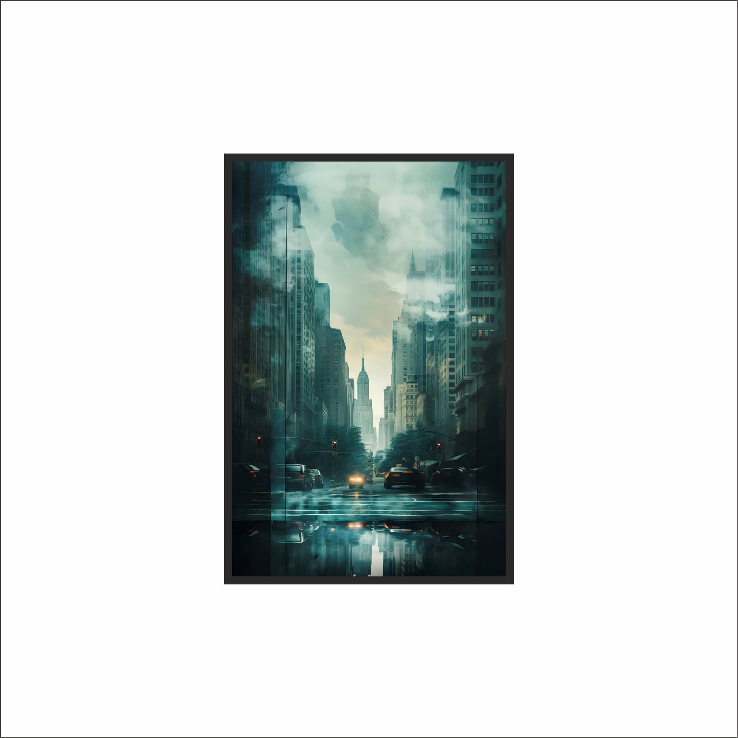 🌆 Urban Dreams – Modern Cityscape Wall Frame! 🌆
