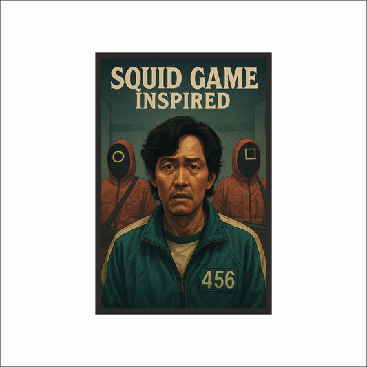“SQUID GAME INSPIRED – Survival Challenge Poster Frame” 💀🎮🔥