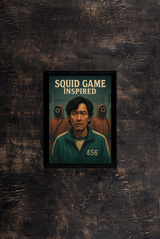 “SQUID GAME INSPIRED – Survival Challenge Poster Frame” 💀🎮🔥