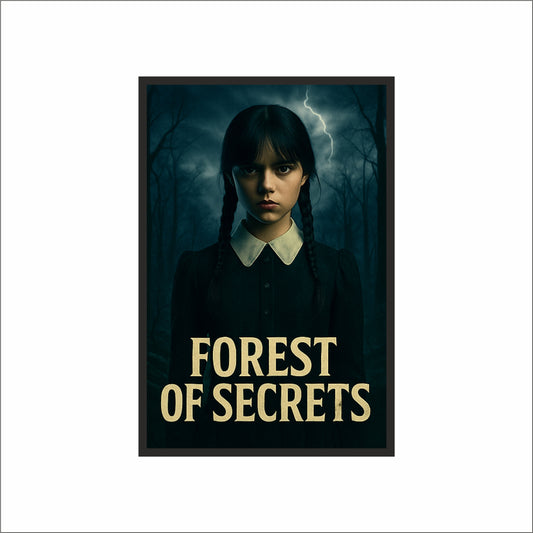 “FOREST OF SECRETS – Gothic Mystery Poster Frame” 🌲🖤⚡