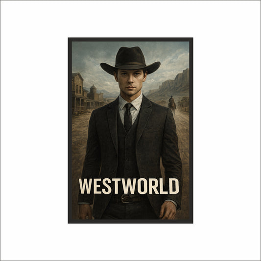 “Westworld Gunslinger – Desert Frontier Frame” 🤠🌵