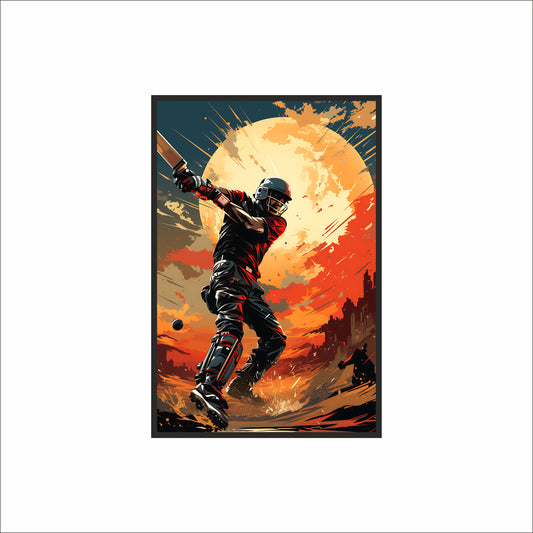 “Unstoppable Motion – Sports Energy Inspired Frame” 🏏🔥