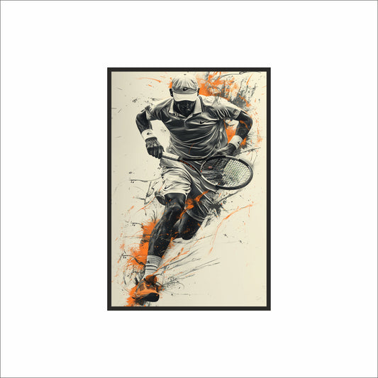 “Unstoppable Motion – Sports Energy Inspired Frame” 🎾🔥