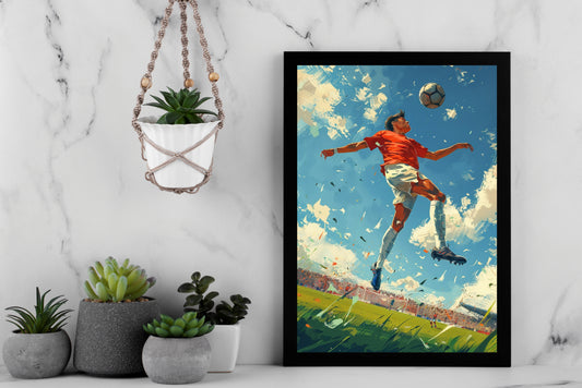 “Unstoppable Motion – Sports Energy Inspired Frame” ⚽🔥