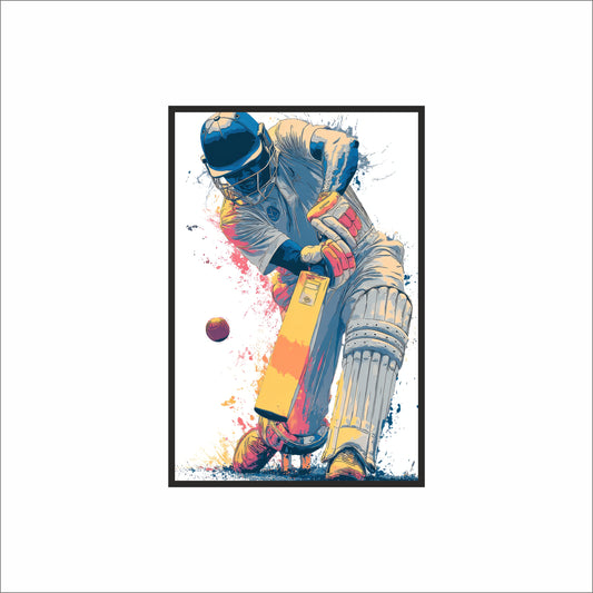 “Unstoppable Motion – Sports Energy Inspired Frame” 🏏🔥