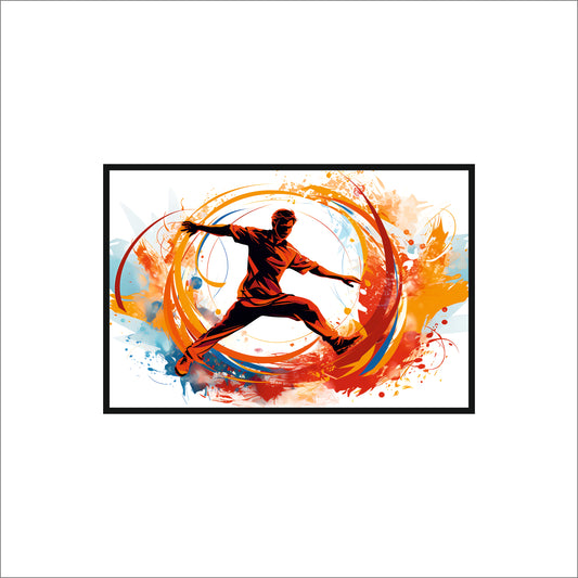 “Unstoppable Motion – Sports Energy Inspired Frame” ⚽🔥